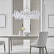 Julie Neill Talia LED 51 inch Burnished Silver Leaf Linear Chandelier Ceiling Light, Medium